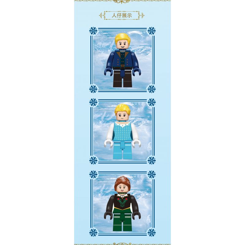 MOYU BLOCK MY92035 92035 non  LÂU ĐÀI BĂNG bộ đồ chơi xếp lắp ráp ghép mô hình Girl ICE CASTLE Con Gái 3386 khối