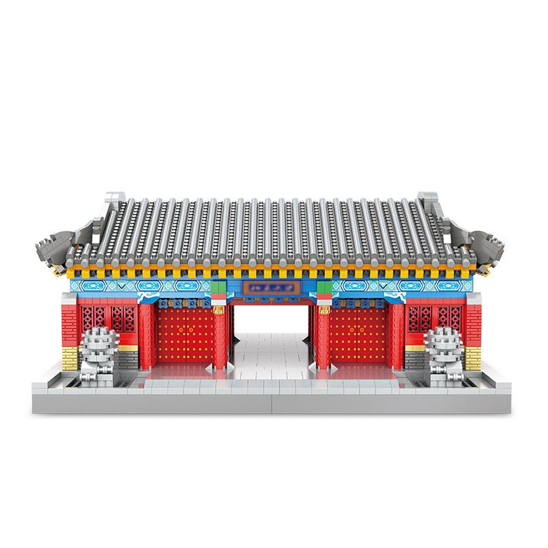 MOYU BLOCK MY92022 92022 non Lego CỔNG TRƯỜNG NỔI TIẾNG ĐẠI HỌC BẮC KINH bộ đồ chơi xếp lắp ráp ghép mô hình 4810 khối