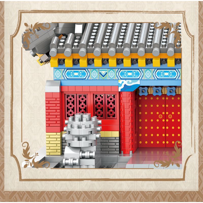 MOYU BLOCK MY92022 92022 non  CỔNG TRƯỜNG NỔI TIẾNG ĐẠI HỌC BẮC KINH bộ đồ chơi xếp lắp ráp ghép mô hình 4810 khối