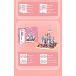 MOYU BLOCK MY92031 92031 non  LÂU ĐÀI MÀU HỒNG bộ đồ chơi xếp lắp ráp ghép mô hình Girl PINK CASTLE Con Gái 2988 khối
