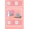 MOYU BLOCK MY92031 92031 non  LÂU ĐÀI MÀU HỒNG bộ đồ chơi xếp lắp ráp ghép mô hình Girl PINK CASTLE Con Gái 2988 khối