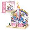 MOYU BLOCK MY92002 92002 non  LÂU ĐÀI CẦU VỒNG bộ đồ chơi xếp lắp ráp ghép mô hình Girl RAINBOW CASTLE Con Gái 6230 khối