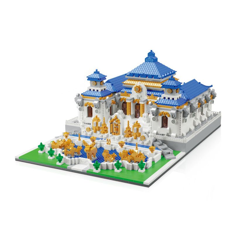 MOYU BLOCK MY92010 92010 non Lego ĐỀN YUANMINGYUAN YUANYING bộ đồ chơi xếp lắp ráp ghép mô hình Creator OLD SUMMER PALACE Sáng Tạo 5372 khối