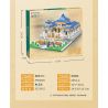 MOYU BLOCK MY92010 92010 non  ĐỀN YUANMINGYUAN YUANYING bộ đồ chơi xếp lắp ráp ghép mô hình Creator OLD SUMMER PALACE Sáng Tạo 5372 khối