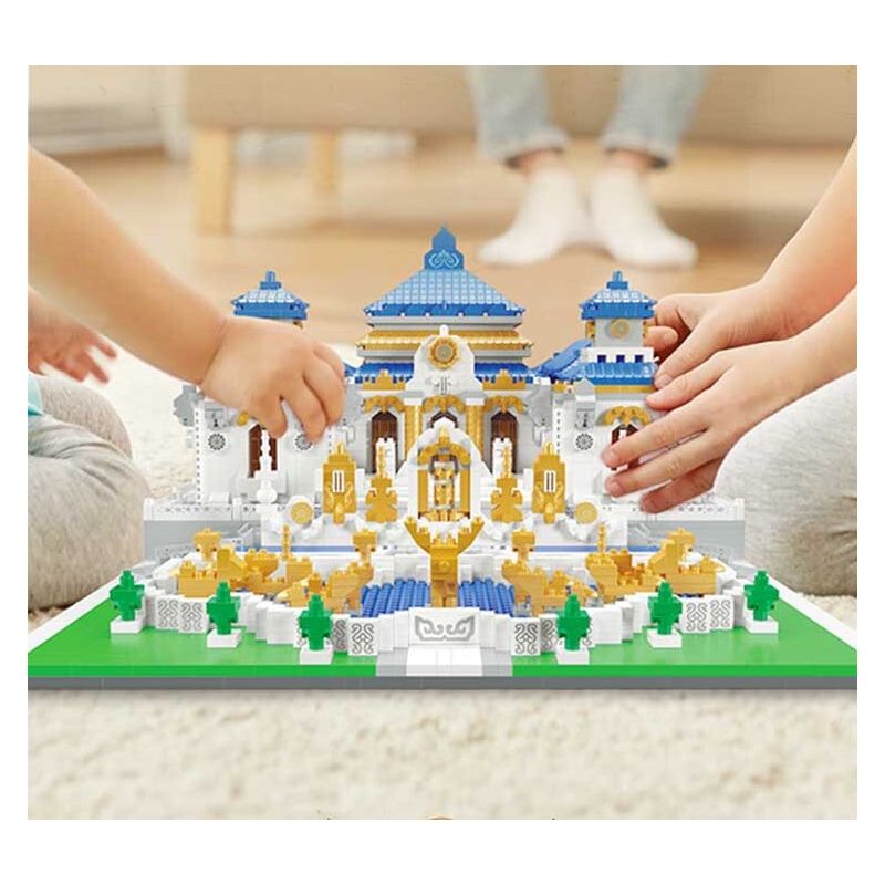 MOYU BLOCK MY92010 92010 non  ĐỀN YUANMINGYUAN YUANYING bộ đồ chơi xếp lắp ráp ghép mô hình Creator OLD SUMMER PALACE Sáng Tạo 5372 khối