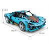 GBL KY1048 1048 non  SIÊU XE S9 bộ đồ chơi xếp lắp ráp ghép mô hình  PROJECT MACHINE Kỹ Thuật Công Nghệ Cao Mô Hình Phương Tiện 485 khối