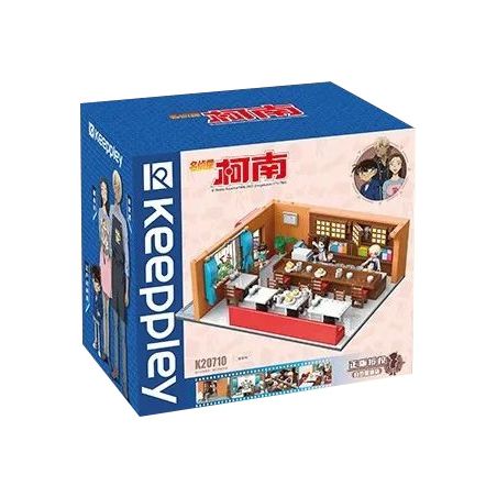 KEEPPLEY K20710 20710 non  QUÁN CÀ PHÊ POIROT bộ đồ chơi xếp lắp ráp ghép mô hình