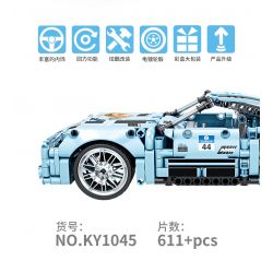 GBL KY1045 1045 non  SIÊU XE BLUE DEVILS GT bộ đồ chơi xếp lắp ráp ghép mô hình  PROJECT MACHINE Kỹ Thuật Công Nghệ Cao Mô Hình Phương Tiện 611 khối