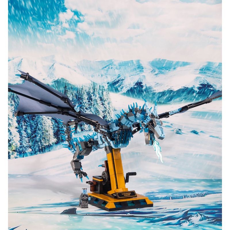 BEAUTY AND 13005 non  RỒNG VISERION bộ đồ chơi xếp lắp ráp ghép mô hình Creator VISE RION Sáng Tạo 1186 khối