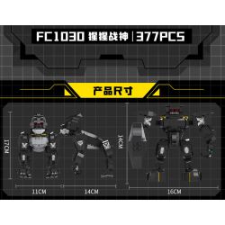 FORANGE FC1030 1030 non  ĐƯỜI ƯƠI ARES bộ đồ chơi xếp lắp ráp ghép mô hình Creator TRANSFORMED MARS Sáng Tạo 377 khối