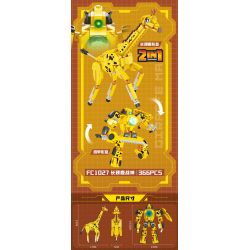 FORANGE FC1027 1027 non  THẦN CHIẾN TRANH HƯƠU CAO CỔ bộ đồ chơi xếp lắp ráp ghép mô hình Creator TRANSFORMED MARS Sáng Tạo 366 khối