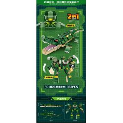 FORANGE FC1026 1026 non  CÁ SẤU ARES bộ đồ chơi xếp lắp ráp ghép mô hình Creator TRANSFORMED MARS Sáng Tạo 363 khối