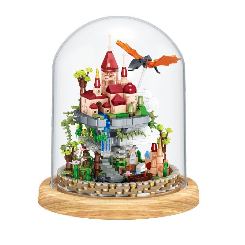 ZHEGAO 01012 non Lego LÂU ĐÀI TRÊN MÂY bộ đồ chơi xếp lắp ráp ghép mô hình Creator CLOUD CASTLE Sáng Tạo 746 khối