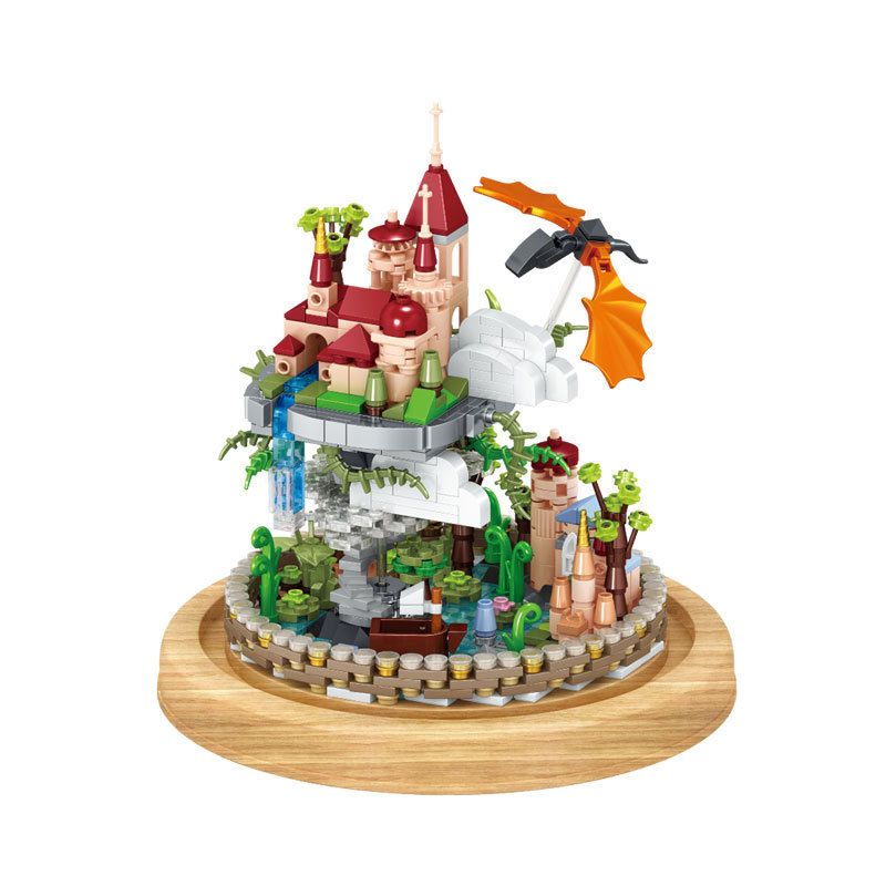 ZHEGAO 01012 non  LÂU ĐÀI TRÊN MÂY bộ đồ chơi xếp lắp ráp ghép mô hình Creator CLOUD CASTLE Sáng Tạo 746 khối