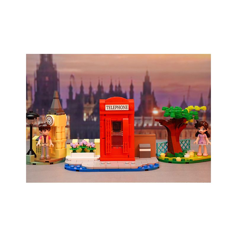 KEEPPLEY K20705 20705 non  GÓC PHỐ TỎ TÌNH bộ đồ chơi xếp lắp ráp ghép mô hình