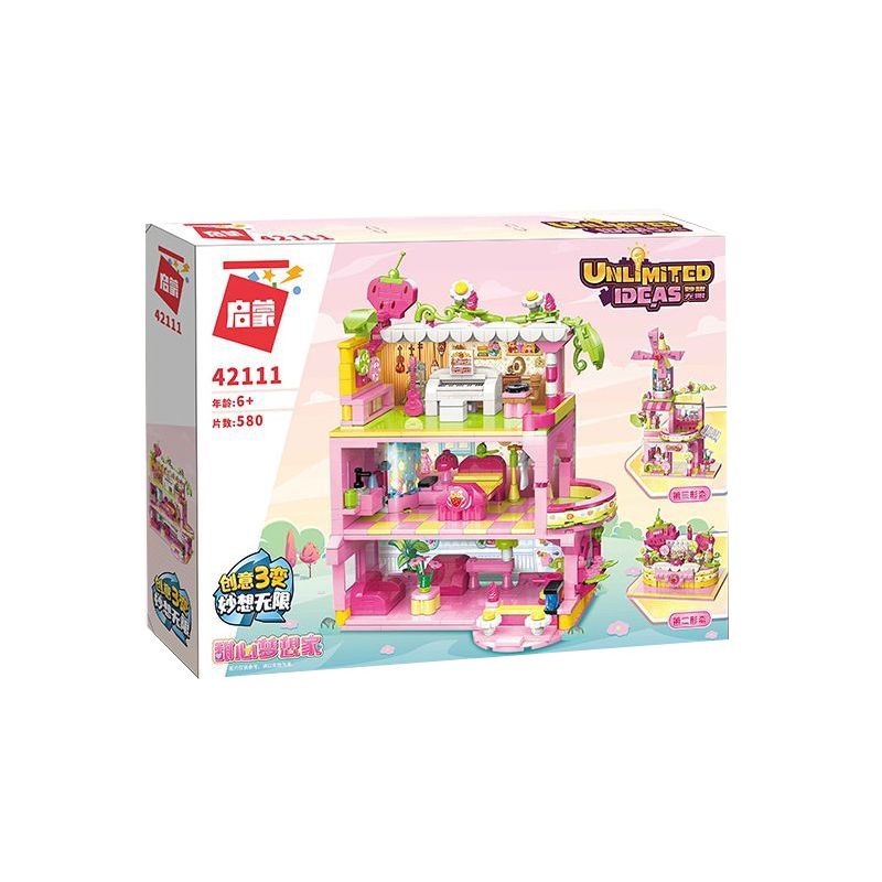 Enlighten 42111 Qman 42111 non  NGƯỜI MƠ MỘNG NGỌT NGÀO bộ đồ chơi xếp lắp ráp ghép mô hình Ideas UNLIMITED IDEAS Ý Tưởng 580 khối