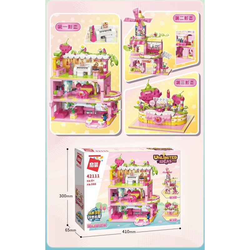 Enlighten 42111 Qman 42111 non  NGƯỜI MƠ MỘNG NGỌT NGÀO bộ đồ chơi xếp lắp ráp ghép mô hình Ideas UNLIMITED IDEAS Ý Tưởng 580 khối