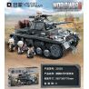 Enlighten 21028 Qman 21028 non  PANZER III F CỦA ĐỨC bộ đồ chơi xếp lắp ráp ghép mô hình Military Army WORLD WAR II Quân Sự Bộ Đội 1058 khối