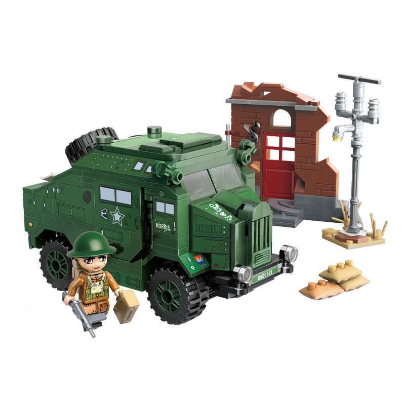 Enlighten 21023 Qman 21023 non Lego BÃI BIỂN THOÁT HIỂM DUNKIRK HIDEAWAY bộ đồ chơi xếp lắp ráp ghép mô hình Military Army WORLD WAR II Quân Sự Bộ Đội