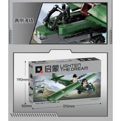 Enlighten 21022 Qman 21022 non  TÀU LƯỢN TẤN CÔNG HẠNG NHẸ DFS-230 bộ đồ chơi xếp lắp ráp ghép mô hình Military Army WORLD WAR II Quân Sự Bộ Đội 234 khối