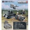 Enlighten 21021 Qman 21021 non  CHIẾN TRƯỜNG 5 HỘP NHỎ bộ đồ chơi xếp lắp ráp ghép mô hình Military Army WORLD WAR II Quân Sự Bộ Đội