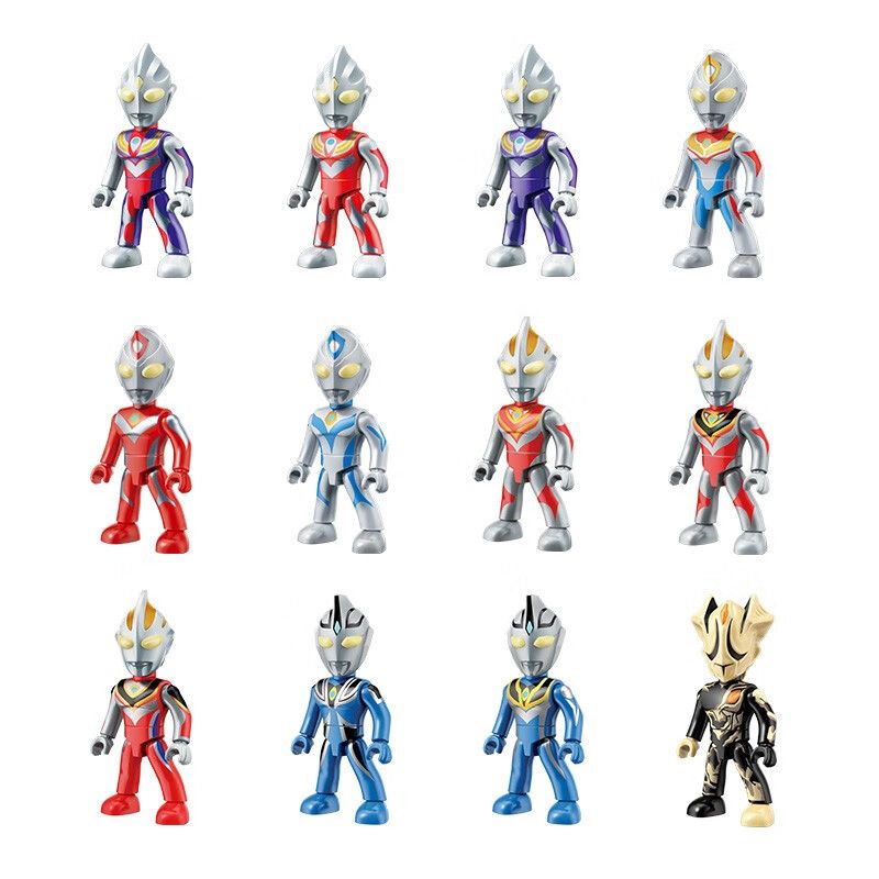 Enlighten 75011 Qman 75011 non  ULTRA HERO POCKET MAN CLASSIC LOẠI 1 T.D.G 12 KIỂU bộ đồ chơi xếp lắp ráp ghép mô hình Ultraman Vệ Binh Vũ Trụ Siêu Nhân Điện Quang