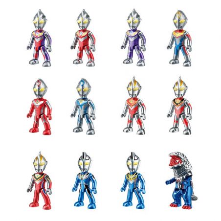 Enlighten 75012 Qman 75012 non  ULTRA HERO POCKET MAN PHIÊN BẢN HÀO NHOÁNG ĐẦU TIÊN T.D.G 12 MẪU bộ đồ chơi xếp lắp ráp ghép mô hình Ultraman Vệ Binh Vũ Trụ Siêu Nhân Điện Quang