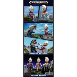 Enlighten 75012 Qman 75012 non  ULTRA HERO POCKET MAN PHIÊN BẢN HÀO NHOÁNG ĐẦU TIÊN T.D.G 12 MẪU bộ đồ chơi xếp lắp ráp ghép mô hình Ultraman Vệ Binh Vũ Trụ Siêu Nhân Điện Quang