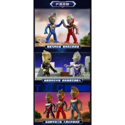 Enlighten 75012 Qman 75012 non  ULTRA HERO POCKET MAN PHIÊN BẢN HÀO NHOÁNG ĐẦU TIÊN T.D.G 12 MẪU bộ đồ chơi xếp lắp ráp ghép mô hình Ultraman Vệ Binh Vũ Trụ Siêu Nhân Điện Quang