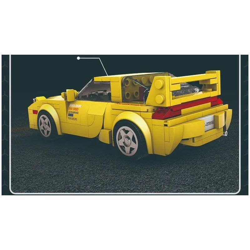 MouldKing 27016 Mould King 27016 non  MAZDA RX-7 FD35 bộ đồ chơi xếp lắp ráp ghép mô hình  Kỹ Thuật Công Nghệ Cao Mô Hình Phương Tiện 329 khối