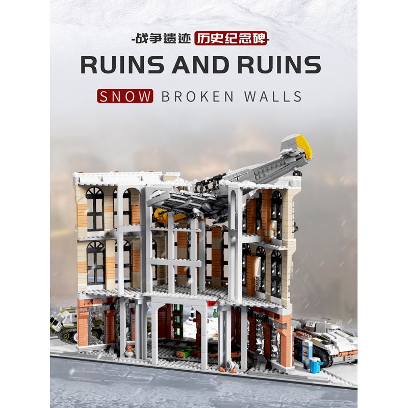 HAPPY BUILD SHINEYU XINYU YC-12007 12007 YC12007 PG-12007 PG12007 non  BẢO VỆ MATXCƠVA bộ đồ chơi xếp lắp ráp ghép mô hình Military Army MOSCOW DEFENSE WAR Quân Sự Bộ Đội 3718 khối