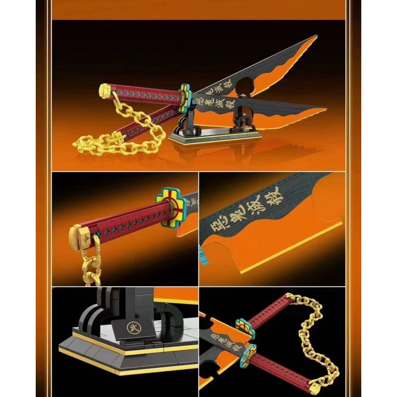 DK 1507 WE GAME COMING 66013 non  CỘT ÂM THANH YUSUI TIANYUAN bộ đồ chơi xếp lắp ráp ghép mô hình Kimetsu No Yaiba DEMON SLAYER Thanh Gươm Diệt Quỷ 1478 khối