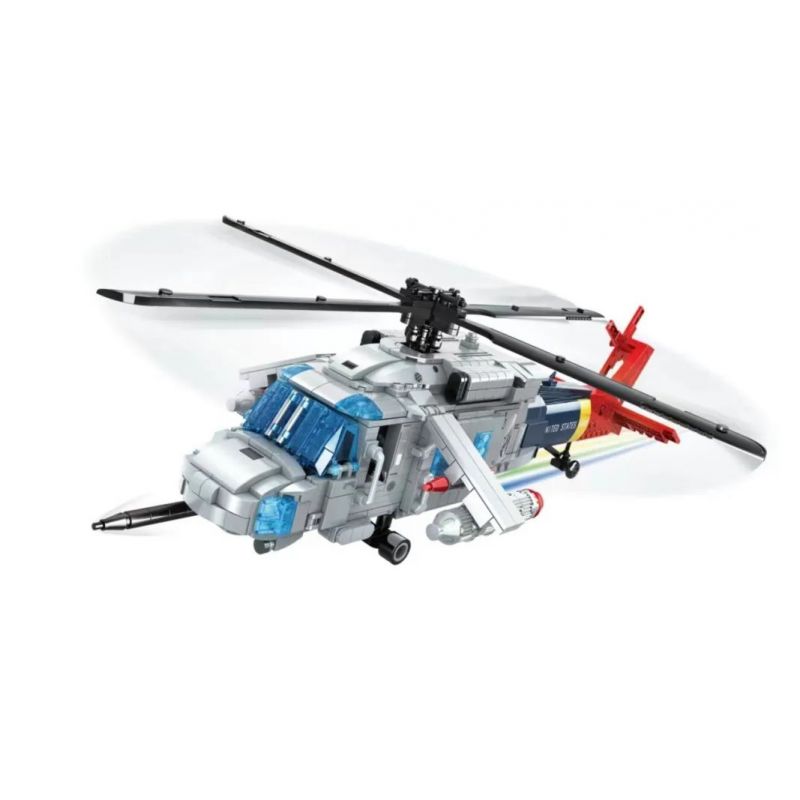 WOMA C0897 0897 non Lego MÁY BAY TRỰC THĂNG UH-60 BLACK HAWK bộ đồ chơi xếp lắp ráp ghép mô hình Military Army AIR FORCE Quân Sự Bộ Đội 1027 khối