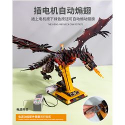 BEAUTY AND 13003 non  SMAUG CON RỒNG bộ đồ chơi xếp lắp ráp ghép mô hình The Lord Of The Rings DRAGON SMAUG Chúa Nhẫn 1359 khối