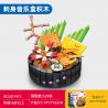 SEMBO 601415 non  HỘP NHẠC SASHIMI bộ đồ chơi xếp lắp ráp ghép mô hình 629 khối