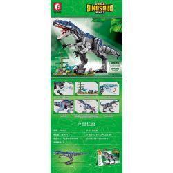 SEMBO 205025 non  THẾ GIỚI KHỦNG LONG BARYONYX bộ đồ chơi xếp lắp ráp ghép mô hình Jurassic World WORLD DINOSAUR 1678 khối