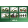 SEMBO 203121 non  PHÁO 155MM GẮN TRÊN XE bộ đồ chơi xếp lắp ráp ghép mô hình Military Army 155MM VEHICLE MOUNTED HOWITZER Quân Sự Bộ Đội 603 khối