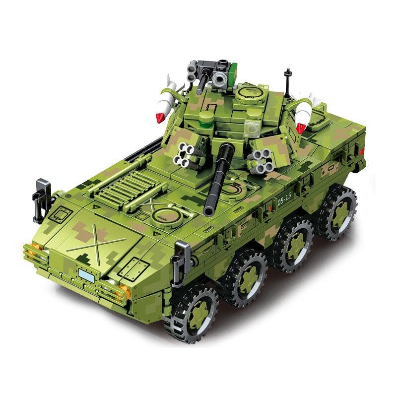 SEMBO 203115 non Lego XE CHIẾN ĐẤU BỘ BINH ZBL-09 bộ đồ chơi xếp lắp ráp ghép mô hình Military Army ZBL-09 INFANTRY FIGHTING VEHICLES Quân Sự Bộ Đội 455 khối