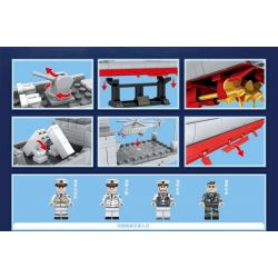 SEMBO 202026 non  KHINH HẠM YUEYANG SHIP-054A bộ đồ chơi xếp lắp ráp ghép mô hình Creator TYPE 054A FRIGATES Sáng Tạo 946 khối