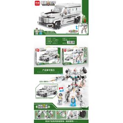 MINGDI 10061 non  SPEED ?​MECH G63-XE ĐỊA HÌNH bộ đồ chơi xếp lắp ráp ghép mô hình Racers SPEED ARMOR Đua Tốc Độ 520 khối