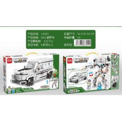 MINGDI 10061 non  SPEED ?​MECH G63-XE ĐỊA HÌNH bộ đồ chơi xếp lắp ráp ghép mô hình Racers SPEED ARMOR Đua Tốc Độ 520 khối