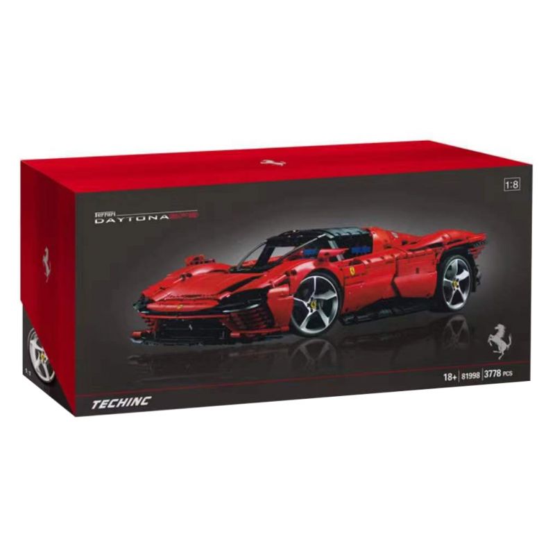 NOT Lego FERRARI DAYTONA SP3 42143 xếp lắp ráp ghép mô hình FERRARI DAYTONA SP3 SPZ tỷ lệ 1:8 Technic Kỹ Thuật Công Nghệ Cao Mô Hình Phương Tiện 3778 khối