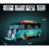 K BOX 10510 non  XE CẮM TRẠI VOLKSWAGEN 1:10 tỷ lệ 1:10 bộ đồ chơi xếp lắp ráp ghép mô hình  Kỹ Thuật Công Nghệ Cao Mô Hình Phương Tiện 2550 khối