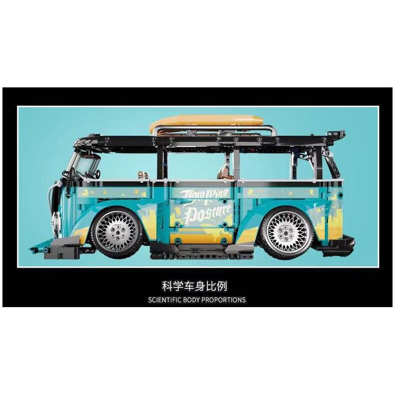 K BOX 10510 non  XE CẮM TRẠI VOLKSWAGEN 1:10 tỷ lệ 1:10 bộ đồ chơi xếp lắp ráp ghép mô hình  Kỹ Thuật Công Nghệ Cao Mô Hình Phương Tiện 2550 khối