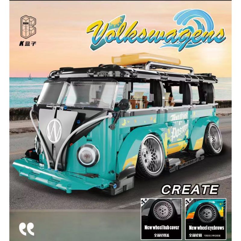 K BOX 10510 non  XE CẮM TRẠI VOLKSWAGEN 1:10 tỷ lệ 1:10 bộ đồ chơi xếp lắp ráp ghép mô hình  Kỹ Thuật Công Nghệ Cao Mô Hình Phương Tiện 2550 khối