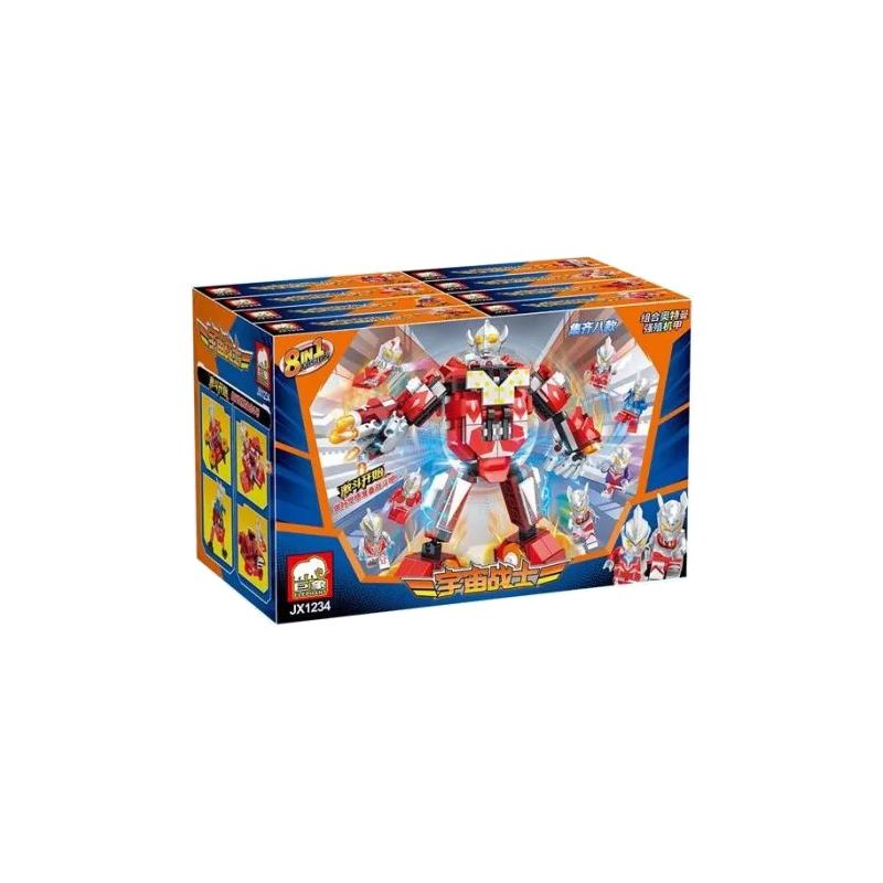 ELEPHANT JX1234 1234 non Lego ÁO GIÁP THUỘC ĐỊA MẠNH MẼ CỦA ULTRAMAN 8 KẾT HỢP bộ đồ chơi xếp lắp ráp ghép mô hình