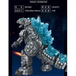 PanlosBrick 687004 Panlos Brick 687004 non  QUÁI VẬT M bộ đồ chơi xếp lắp ráp ghép mô hình Movie & Game GODZILLA Phim Và Trò Chơi 1284 khối