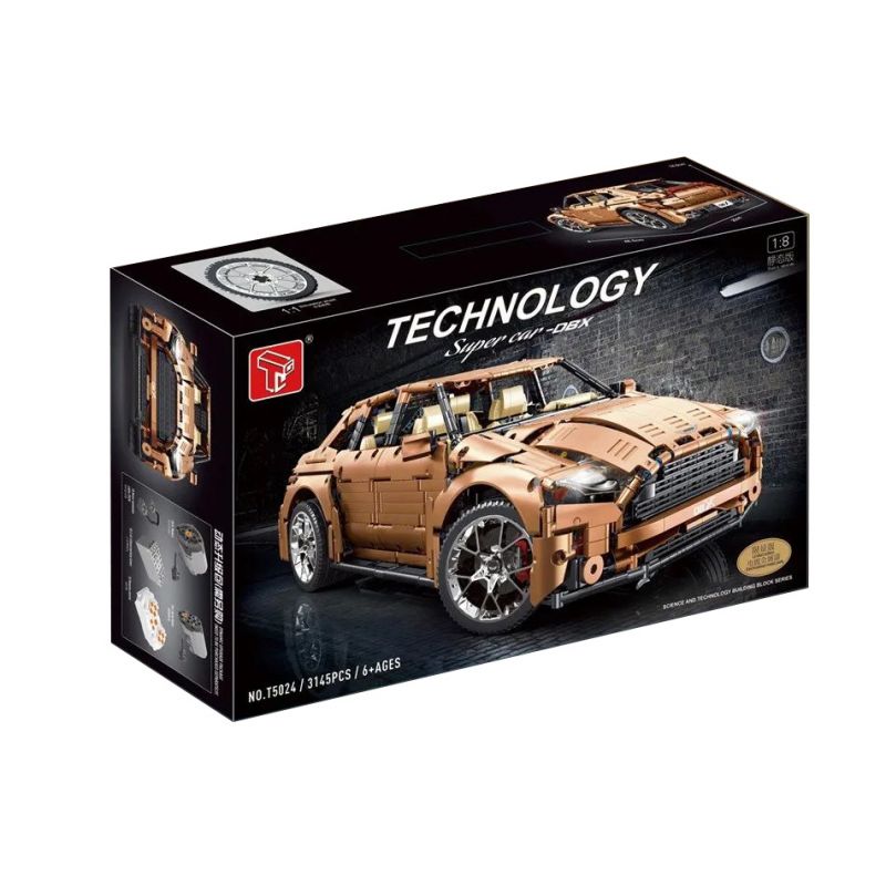 TA GAOLE T5024A 5024A T5024B 5024B non Lego ASTON MARTINDBX 1:8 tỷ lệ 1:8 bộ đồ chơi xếp lắp ráp ghép mô hình Technic ASTON MARTIN DBX Kỹ Thuật Công Nghệ Cao Mô Hình Phương Tiện 3145 khối