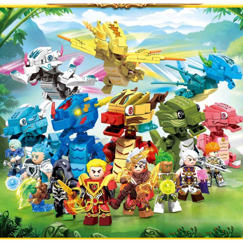 SEMBO 206009 206010 206011 206012 206013 206014 206015 206016 non  YULONG BOY 8 PHONG CÁCH bộ đồ chơi xếp lắp ráp ghép mô hình YAN DRAGON 983 khối