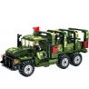 LEYI 88017 non  XE CHỞ NHÂN VIÊN DONGFENG bộ đồ chơi xếp lắp ráp ghép mô hình Military Army DONGFENG TROOP CARRIER Quân Sự Bộ Đội 432 khối